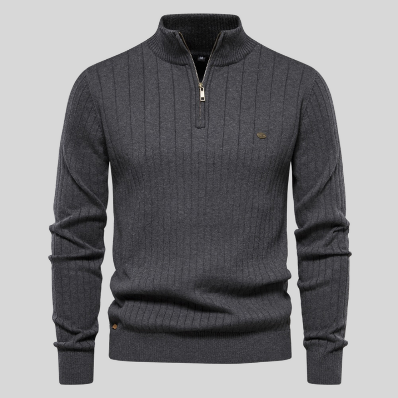 Alvis | Spierfit casual rib trui