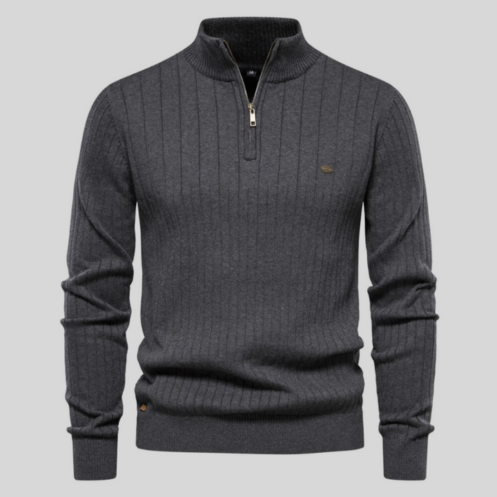 Alvis | Spierfit casual rib trui