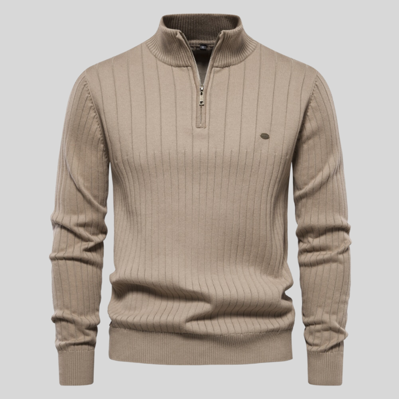 Alvis | Spierfit casual rib trui