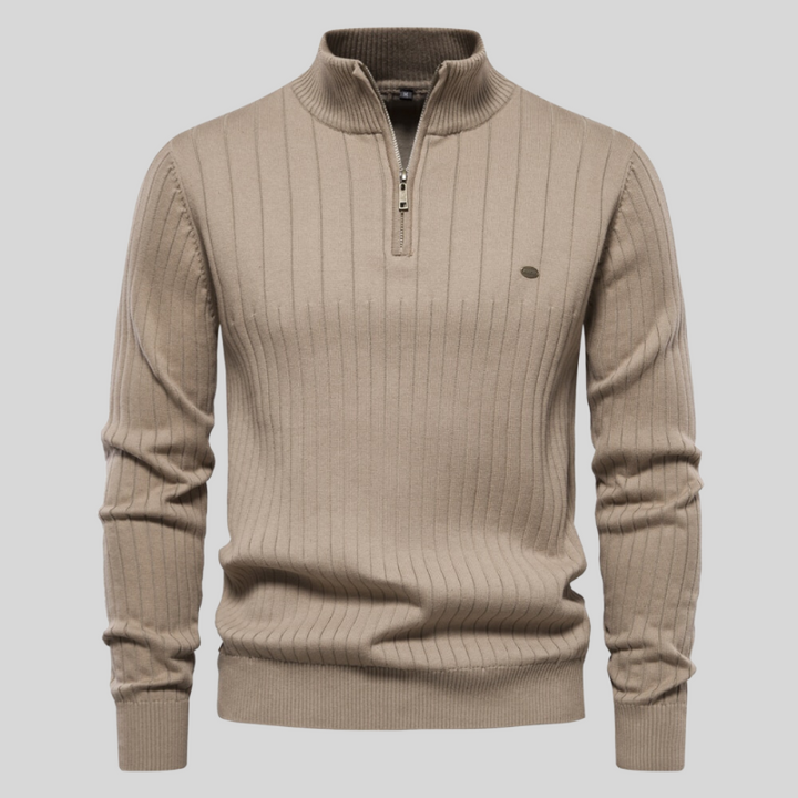 Alvis | Spierfit casual rib trui