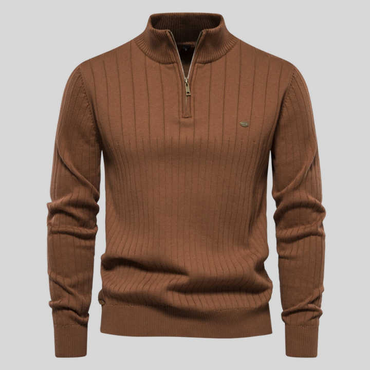 Alvis | Spierfit casual rib trui