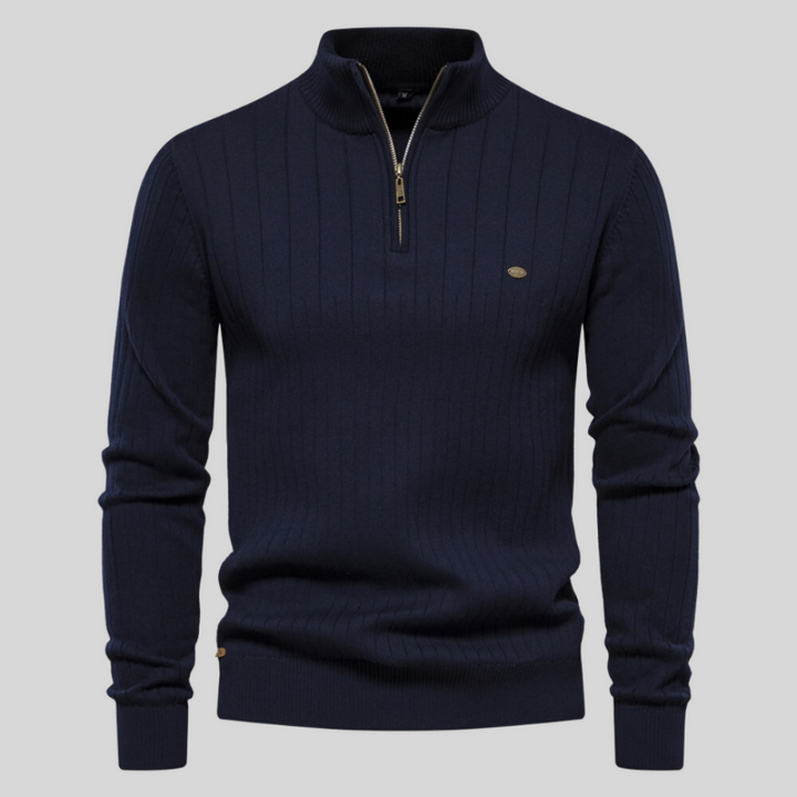 Alvis | Spierfit casual rib trui
