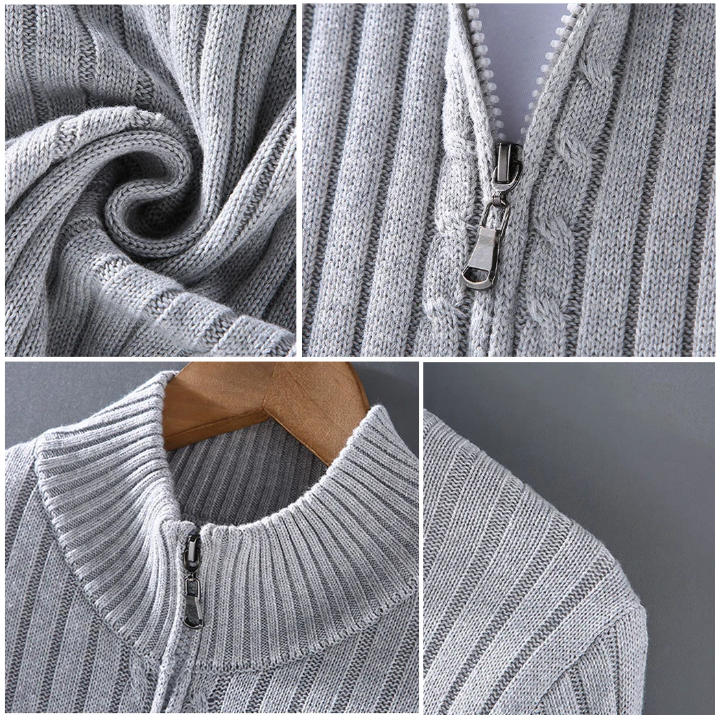 Casper | Zachte Zip-Cardigan