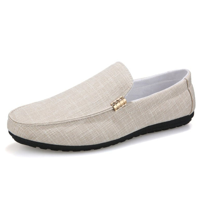 Erik - Beige lichtgewicht canvas Loafer