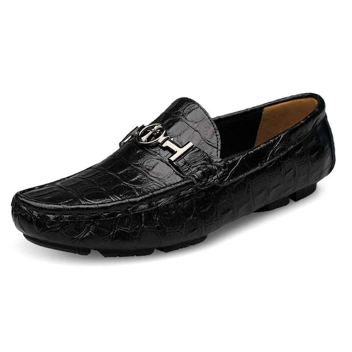 Zeno - Loafer Croco Noir