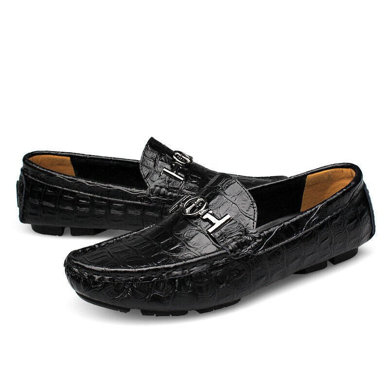 Zeno - Loafer Croco Noir